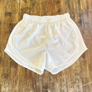 White nike shorts dri-fit